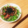 まっふぃーー's cooksnap of when they made ひじきとベーコンのペペロンチーノサラダ.