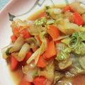るんちゃそ's cooksnap of when they made 白菜 人参だけで コンソメ醤油炒め！.