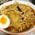 のんじろう0223's cooksnap of when they made 余った餃子の具で・・もやしラーメン.