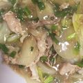 ayamiracle's cooksnap of when they made 豚バラ肉の中華風あんかけ野菜炒め.