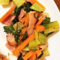 あおはるBS's cooksnap of when they made レンジでチン 青梗菜と人参の蒸し野菜.