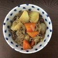 Oramura's cooksnap of when they made お玉で量って簡単肉じゃが.