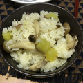 あいぼんｗ's cooksnap of when they made さつまいもとキノコの白だし炊き込みご飯.