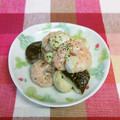 龍青空ママ's cooksnap of when they made えび＆エリンギ♡レモンマヨ炒め.