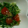 ma___111's cooksnap of when they made 水菜とトマトのにんにくたれサラダ.