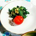 SP♪'s cooksnap of when they made めちゃうま♡春菊のカシューナッツ和え.