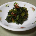 幸太＆小春ママ's cooksnap of when they made 簡単 春菊と梅なめたけ和え.