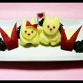 山うさ's cooksnap of when they made おりんごでウサギ.