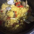 ybkt777's cooksnap of when they made 100円調味料使用★炊飯器で絶品パエリア.
