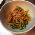 とも☆♪☆♪'s cooksnap of when they made にんじん&ピーマン味噌きんぴら.