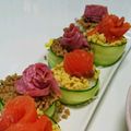liliolin★'s cooksnap of when they made くるっときゅうりのお花ケーキすし.