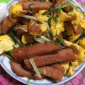 なふにし's cooksnap of when they made 水菜とベーコンと卵の炒めもの.