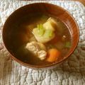 ブランディ's cooksnap of when they made 鶏・野菜の和風スープ　～季節の素材で～.