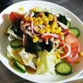 ❤ゆうちゃん❤'s cooksnap of when they made ワカメ♡コーンのレタスサラダ.