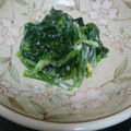 pearlpink's cooksnap of when they made ほうれん草のわさびマヨ和え.