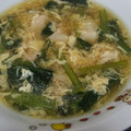 pearlpink's cooksnap of when they made お手軽・高菜と豚肉のとろりたまごスープ.