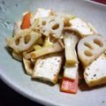 かこ☆かっちゃん's cooksnap of when they made 蓮根・厚揚げ・キャベツのオリーブ油炒め.