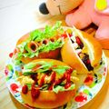 ＲＫまま's cooksnap of when they made 簡単レンジ卵焼ドッグパンサンドイッチ弁当.