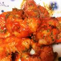 taku☆momo☆'s cooksnap of when they made ❁ｴﾋﾞのｹﾁｬｯﾌﾟ炒め❁.