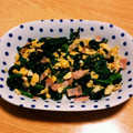 sunny147cm's cooksnap of when they made いつもと違うほうれん草たまご.