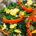 AshHouseKitchen's cooksnap of when they made ☆ほうれん草の卵炒め☆.