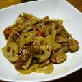 なっちゃん３１１'s cooksnap of when they made 豚肉と蓮根炒め.