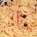 くらげあむ's cooksnap of when they made 簡単☆バタ茶漬けパスタ.