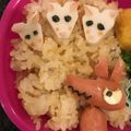 sayogon's cooksnap of when they made 簡単キャラ弁おかず：おおかみ.