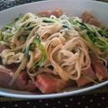 みたか0324's cooksnap of when they made ★糖質制限★おから麺でペペロンチーノ♪.