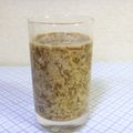 kitizoukun's cooksnap of when they made サイリウムDE飲むフルーチェ風☆彡.