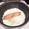 パチ子's cooksnap of when they made 塩鮭とわさびの炊き込みご飯.