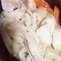 く〜じら♪'s cooksnap of when they made 鶏肉と白菜の粕汁鍋焼きうどん.