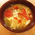hiromi80's cooksnap of when they made キャベツとミニトマトの酸辣湯風.