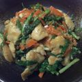 santomo☆'s cooksnap of when they made 鶏ムネ肉のニラ味噌炒め　節約.
