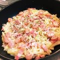 mirising's cooksnap of when they made 簡単＊じゃが芋ベーコンチーズガレット＊.