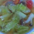 pure sweet's cooksnap of when they made 旬　キャベツとトマト　野菜スープ.