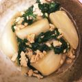 レオマン's cooksnap of when they made カブと鶏そぼろのあんかけ.