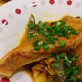 まぁちゃんこーちゃん's cooksnap of when they made 葱だくブリのうめ～カレー煮.