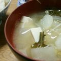 ちゃきんぐ's cooksnap of when they made 里芋とかぶと打ち豆のお味噌汁　.