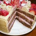 霧宮なえ's cooksnap of when they made ココアスポンジ 21cm型.