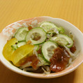 もんしゅしゅ's cooksnap of when they made 簡単 干し柿とキュウリの酢の物.