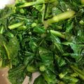 1035's cooksnap of when they made カイランのガーリック炒め.