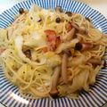 ネムネム犬's cooksnap of when they made キャベツとベーコンのスープパスタ.