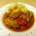 55tenko's cooksnap of when they made 骨付き鶏のバルサミコとトマトの赤ワイン煮.