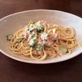 649♡'s cooksnap of when they made 15分でありつける！オクラ・ツナ・クリームパスタ.