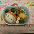 塚次郎's cooksnap of when they made キャラ弁☆節分鬼キティちゃんの全身立体弁.