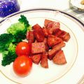 LimeLunch's cooksnap of when they made ハムのバターハニーバル炒め(*^^*).