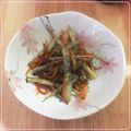 K0A9O0R8U♪'s cooksnap of when they made 簡単♣ごぼうと人参のガーリックバター炒め.