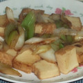クックYTG9YE☆'s cooksnap of when they made 長ねぎと厚揚げのオイスターソース炒め.