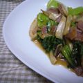 さとみんみん's cooksnap of when they made 青梗菜とベーコンのオイマヨ炒め.